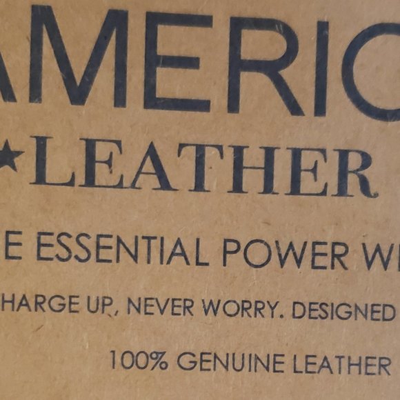 NWT American Leather Co - The Essential Power Wristlet - Tooled Leather (Olive) - Picture 9 of 10